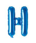 Buy Balloons Blue Letter H Foil Balloon, 16 Inches sold at Balloon Expert