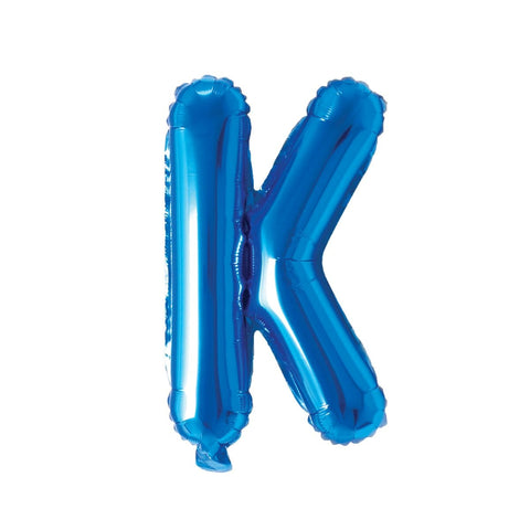 Buy Balloons Blue Letter K Foil Balloon, 16 Inches sold at Balloon Expert
