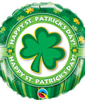 Buy Balloons Happy St-Patricks Day Foil Balloon, 18 Inches sold at Balloon Expert