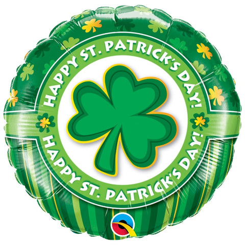Buy Balloons Happy St-Patricks Day Foil Balloon, 18 Inches sold at Balloon Expert