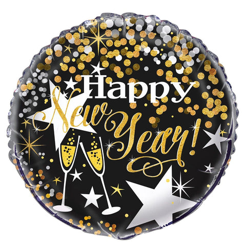 Buy Balloons Glittering New Year Foil Balloon, 18 Inches sold at Balloon Expert