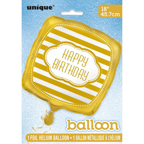 Buy Balloons Golden Birthday Foil Balloon, 18 Inches sold at Balloon Expert