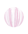 Buy Balloons Stripe Bubble Balloon, Pink & White, 18 Inches sold at Balloon Expert