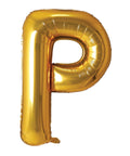 Buy Balloons Gold Letter P Foil Balloon, 34 Inches sold at Balloon Expert