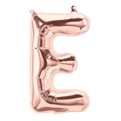 Buy Balloons Rose Gold Letter E Foil Balloon, 16 Inches sold at Balloon Expert