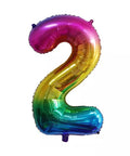Buy Balloons Rainbow Ombre Number 2 Foil Balloon, 34 Inches sold at Balloon Expert