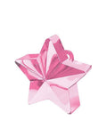 pink metalic star shape balloon weight to hold down bouquets of balloons