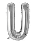 Buy Balloons Silver Letter U Foil Balloon, 34 Inches sold at Balloon Expert