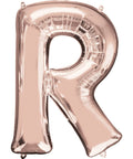 Buy Balloons Rose Gold Letter R Foil Balloon, 34 Inches sold at Balloon Expert