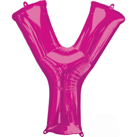 Buy Balloons Pink Letter Y Foil Balloon, 36 Inches sold at Balloon Expert