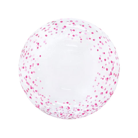 Buy Balloons HD Bubble Balloon, Pink Confetti, 20 Inches sold at Balloon Expert