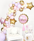 Pink Lilac And Gold Balloon Garland