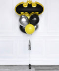 Black, Yellow, and Silver - Batman Balloon Bouquet  - Set of 7_2