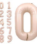 Blush Number Balloon, 34 Inches from Balloon Expert
