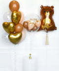 Baby Bear - Brown and Blush Balloon Package from Balloon Expert