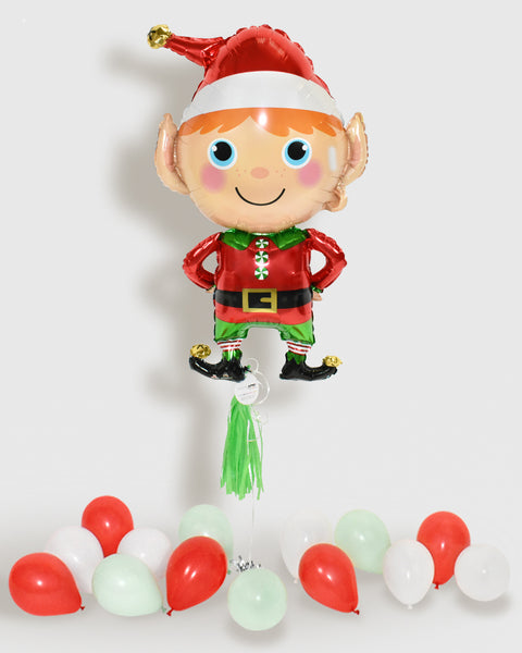 Ballon Supershape Lutin de Noël avec pompon