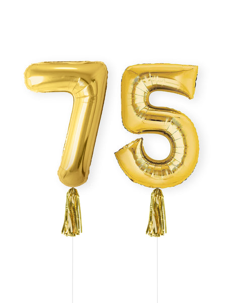 Double Number Balloon with Tassel