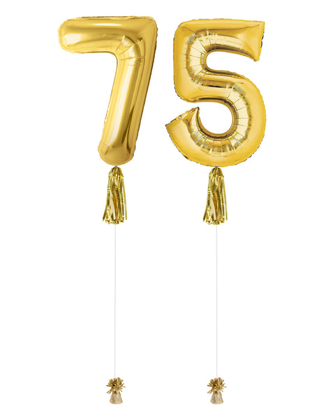 Double Number Balloon with Tassel