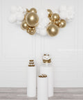 Gold and White Balloon Garland, 6 ft from Balloon Expert