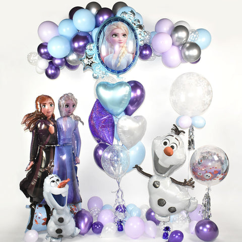 Purple and Blue Frozen Balloon Package