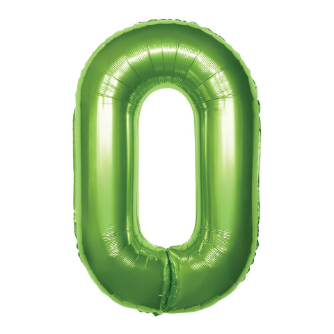 Green Number Balloon, 34 Inches