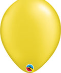 12" Pearl Yellow Latex Balloon, Helium Inflated from Balloon Expert