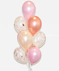 Pink And Blush - Confetti Balloon Bouquet