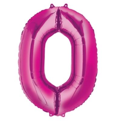 Ballon chiffre rose, 34 pouces
