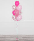 Pink and Fuchsia Confetti Balloon Bouquet, 10 Balloons from Balloon Expert