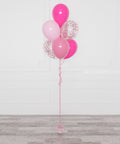 Pink and Fuchsia Confetti Balloon Bouquet, 7 Balloons from Balloon Expert