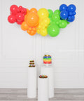 Rainbow Balloon Garland, 6 ft from Balloon Expert