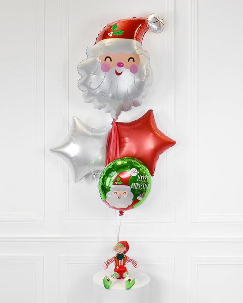 Bouquet de ballons mylar - Père Noël