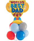Worlds Best Dad Balloon Bouquet