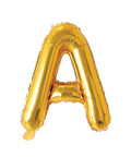 Buy Balloons Gold Letter A Foil Balloon, 16 Inches sold at Balloon Expert