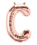 Buy Balloons Rose Gold Letter C Foil Balloon, 16 Inches sold at Balloon Expert