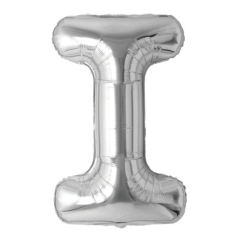 Buy Balloons Silver Letter I Foil Balloon, 34 Inches sold at Balloon Expert