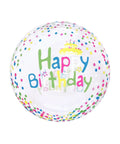Buy Balloons HD Bubble Balloon, Birthday Confetti, 20 Inches sold at Balloon Expert