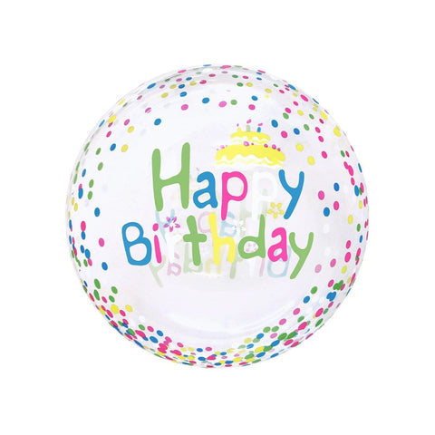 Buy Balloons HD Bubble Balloon, Birthday Confetti, 20 Inches sold at Balloon Expert
