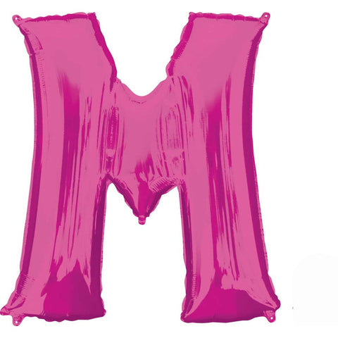 Buy Balloons Pink Letter M Foil Balloon, 36 Inches sold at Balloon Expert
