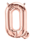 Buy Balloons Rose Gold Letter Q Foil Balloon, 16 Inches sold at Balloon Expert