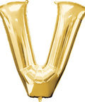 Buy Balloons Gold Letter V Foil Balloon, 32 Inches sold at Balloon Expert