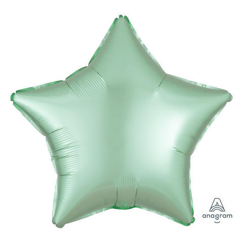 Pastel Green Star Shape Foil Balloon, 18 In
