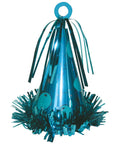 carribbean blue party hat-shaped balloon weight to holf bouquets of balloons