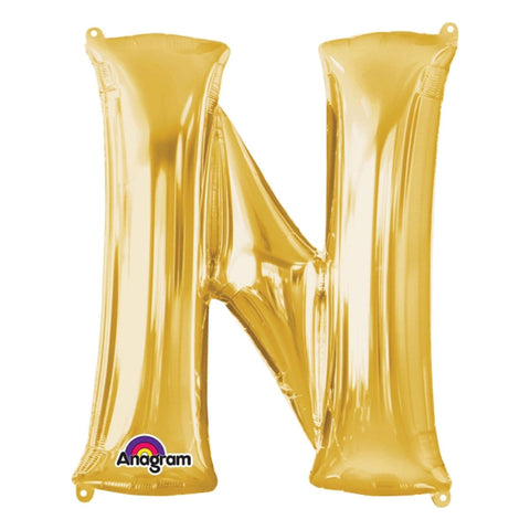 Buy Balloons Gold Letter N Foil Balloon, 32 Inches sold at Balloon Expert