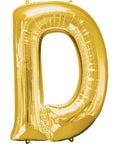 Buy Balloons Gold Letter D Foil Balloon, 32 Inches sold at Balloon Expert