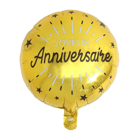 Buy Balloons Mylar 18 In. - Joyeux Anniversaire sold at Balloon Expert