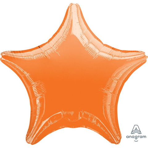 Buy Balloons Orange Star Foil Balloon, 18 Inches sold at Balloon Expert