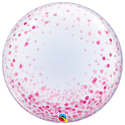Buy Balloons Pink Dots Bubble Deco. Balloon sold at Balloon Expert