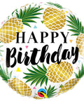 Buy Balloons Happy Birthday Pineapple Foil Balloon, 18 Inches sold at Balloon Expert