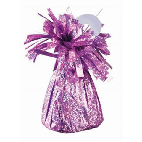 small light pink foil balloon weight to hold balloon bouquets